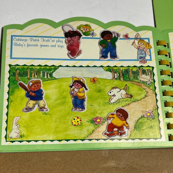 Vintage 1983 Cabbage Patch Kids Puffy Sticker Book by Diamond Toys Used Stickers - Picture 13 of 16